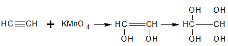 Oxidation of aromatic alkanes with KMnO4 to give ...