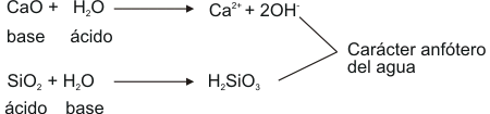 comportamiento anfótero del agua
