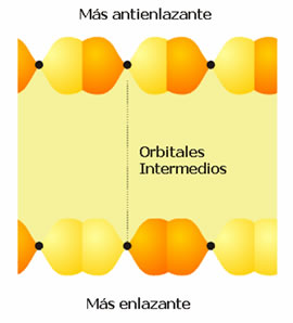 Orbitales moleculares y banda p