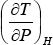 Valores y signos del coeficiente de Joule-Thomson