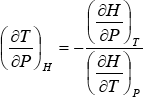 Coeficiente de Joule-Thomson.