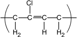 Secuencias lineales de unidades de trans-2-cloro-2-butadieno (1).